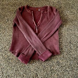 A burgundy color, extra small